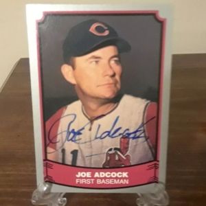 1988 Autographed Joe Adcock Cincinnati Reds